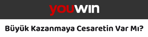 Hepsibahis Giriş bağlantısını temsil eden koyu zemin üzerine yerleştirilmiş Youwin logosu ve cesaret temalı slogan