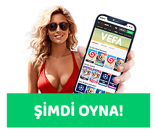 Hepsibahis Bonuslar hakkında bilgi veren mobil ekranla desteklenen kırmızı mayo giymiş kadın figürlü tanıtım görseli